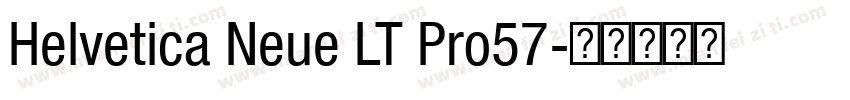 Helvetica Neue LT Pro57字体转换